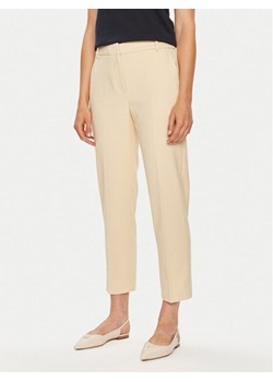 Tommy Hilfiger Spodnie materiałowe Core WW0WW39723 Beżowy Straight Fit ze sklepu MODIVO w kategorii Spodnie damskie - zdjęcie 182614525