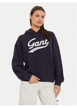 Gant Bluza 4200489 Granatowy Loose Fit ze sklepu MODIVO w kategorii Bluzy damskie - zdjęcie 182614577