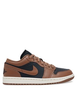 Nike Sneakersy Air Jordan 1 Low DC0774 021 Brązowy ze sklepu MODIVO w kategorii Buty sportowe damskie - zdjęcie 182614587