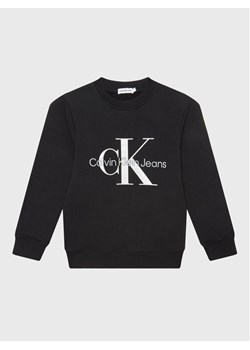 Calvin Klein Jeans Bluza Monogram Logo IU0IU00265 Czarny Regular Fit ze sklepu MODIVO w kategorii Bluzy chłopięce - zdjęcie 182614599