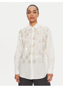 PINKO Koszula 102476 A1P1 Biały Regular Fit ze sklepu MODIVO w kategorii Koszule damskie - zdjęcie 182614837
