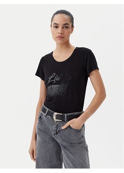 Liu Jo Beachwear T-Shirt VA5157 JS360 Czarny Regular Fit ze sklepu MODIVO w kategorii Bluzki damskie - zdjęcie 182614896