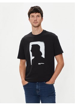 Karl Lagerfeld Jeans T-Shirt 245D1709 Czarny Regular Fit ze sklepu MODIVO w kategorii T-shirty męskie - zdjęcie 182615086