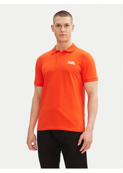 KARL LAGERFELD Polo 745088 552235 Czerwony Regular Fit ze sklepu MODIVO w kategorii T-shirty męskie - zdjęcie 182615096
