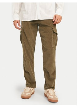 Jack&Jones Spodnie materiałowe 12258360 Brązowy Relaxed Fit ze sklepu MODIVO w kategorii Spodnie męskie - zdjęcie 182615167