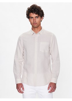 Calvin Klein Koszula K10K108664 Beżowy Regular Fit ze sklepu MODIVO w kategorii Koszule męskie - zdjęcie 182615195