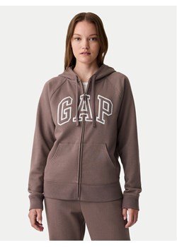 Gap Bluza 463503-49 Brązowy Regular Fit ze sklepu MODIVO w kategorii Bluzy damskie - zdjęcie 182615348