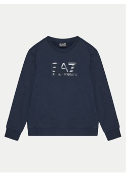 EA7 Emporio Armani Bluza 6DBM57 BJEXZ 1562 Granatowy Regular Fit ze sklepu MODIVO w kategorii Bluzy chłopięce - zdjęcie 182615358