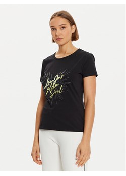 Liu Jo Sport T-Shirt TF4312 JS088 Czarny Regular Fit ze sklepu MODIVO w kategorii Bluzki damskie - zdjęcie 182615367