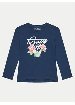 Guess Bluzka J4YI38 K6YW4 Niebieski Regular Fit ze sklepu MODIVO w kategorii Bluzki dziewczęce - zdjęcie 182615458