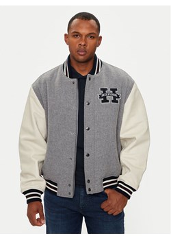 Tommy Hilfiger Kurtka bomber Varsity MW0MW37032 Szary Regular Fit ze sklepu MODIVO w kategorii Kurtki męskie - zdjęcie 182615537