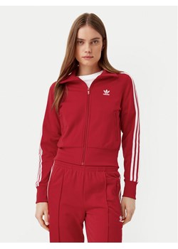 adidas Bluza adicolor Classics Firebird IR8079 Czerwony Regular Fit ze sklepu MODIVO w kategorii Bluzy damskie - zdjęcie 182615678