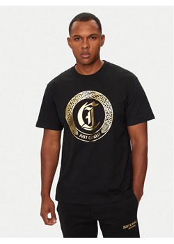 Just Cavalli T-Shirt 77OAHT01 Czarny Regular Fit ze sklepu MODIVO w kategorii T-shirty męskie - zdjęcie 182615776