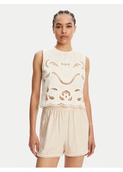 TWINSET Top 251TT2165 Beżowy Loose Fit - id: 0000305136442 - marki Twinset - 182615796 TWINSET Top 251TT2165 Beżowy Loose Fit ze sklepu MODIVO w kategorii Bluzki damskie - zdjęcie 182615796