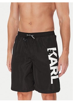 KARL LAGERFELD Szorty kąpielowe A1M46009 Czarny Regular Fit ze sklepu MODIVO w kategorii Kąpielówki - zdjęcie 182615878