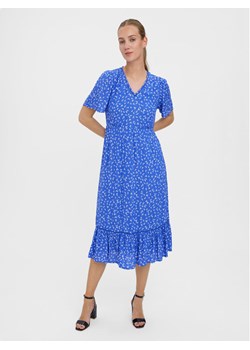 Vero Moda Sukienka codzienna Tirza 10268776 Niebieski Regular Fit ze sklepu MODIVO w kategorii Sukienki - zdjęcie 182615969