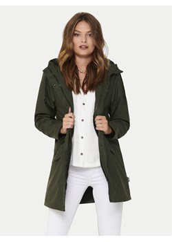 ONLY Kurtka przeciwdeszczowa Sally 15206116 Zielony Regular Fit ze sklepu MODIVO w kategorii Kurtki damskie - zdjęcie 182615999