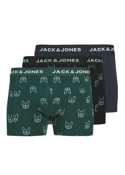 Jack&Jones Komplet 3 par bokserek Denim Dog 12275817 Kolorowy ze sklepu MODIVO w kategorii Majtki męskie - zdjęcie 182616167