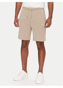 BOSS Szorty sportowe Tracksuit Short 50540752 Beżowy Regular Fit ze sklepu MODIVO w kategorii Spodenki męskie - zdjęcie 182616259