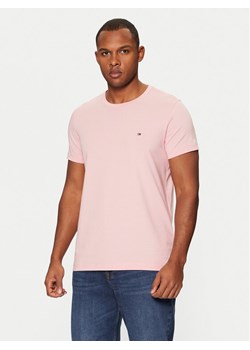 Tommy Hilfiger T-Shirt MW0MW10800 Różowy Slim Fit ze sklepu MODIVO w kategorii T-shirty męskie - zdjęcie 182616277