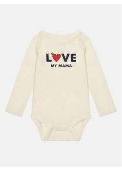 Gap Body 627601 Écru Regular Fit ze sklepu MODIVO w kategorii Body niemowlęce - zdjęcie 182616389