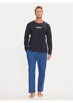 Boss Piżama Easy 50488084 Niebieski Regular Fit ze sklepu MODIVO w kategorii Piżamy męskie - zdjęcie 182616539