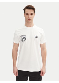 Aeronautica Militare T-Shirt 251TS2380J674 Biały Regular Fit - id: 0000305438737 - marki Aeronautica Militare - 182616566 Aeronautica Militare T-Shirt 251TS2380J674 Biały Regular Fit ze sklepu MODIVO w kategorii T-shirty męskie - zdjęcie 182616566