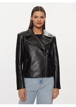 Patrizia Pepe Kurtka z imitacji skóry 8O0101/E044-K103 Czarny Regular Fit ze sklepu MODIVO w kategorii Kurtki damskie - zdjęcie 182616596