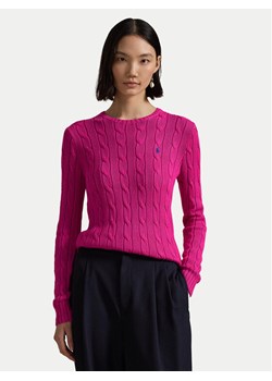 Polo Ralph Lauren Sweter 211891640025 Różowy Slim Fit ze sklepu MODIVO w kategorii Swetry damskie - zdjęcie 182616625
