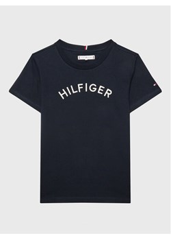 Tommy Hilfiger T-Shirt Arched KS0KS00401 D Granatowy Regular Fit ze sklepu MODIVO w kategorii T-shirty chłopięce - zdjęcie 182616757