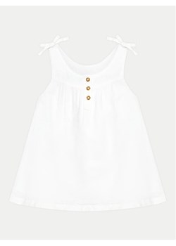 United Colors Of Benetton Sukienka letnia 4BE7GV01C Biały Regular Fit ze sklepu MODIVO w kategorii Sukienki dziewczęce - zdjęcie 182616815