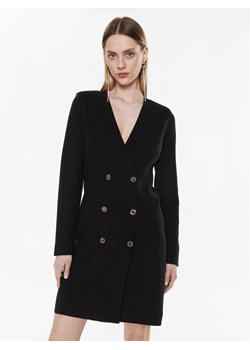 TWINSET Sukienka dzianinowa 231TP3100 Czarny Slim Fit ze sklepu MODIVO w kategorii Sukienki - zdjęcie 182616856
