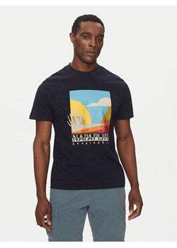 Napapijri T-Shirt S-Arbia NP0A4IE3 Granatowy Regular Fit ze sklepu MODIVO w kategorii T-shirty męskie - zdjęcie 182617035
