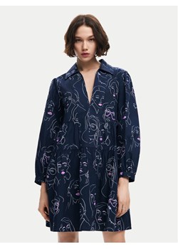 Desigual Sukienka codzienna Louisville 24WWVW66 Granatowy Loose Fit ze sklepu MODIVO w kategorii Sukienki - zdjęcie 182617158