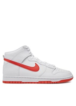 Nike Sneakersy Dunk Hi Retro DV0828 100 Biały ze sklepu MODIVO w kategorii Buty sportowe męskie - zdjęcie 182617159