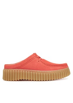 Clarks Klapki Torhill Mule 26181194 Koralowy ze sklepu MODIVO w kategorii Klapki damskie - zdjęcie 182617215