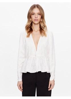 Bruuns Bazaar Bluzka Cuckoo Ingrid BBW3329 Biały Regular Fit ze sklepu MODIVO w kategorii Bluzki damskie - zdjęcie 182617258