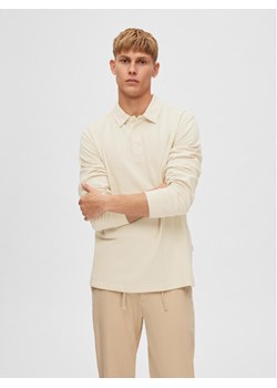 Selected Homme Polo 16088553 Beżowy Regular Fit ze sklepu MODIVO w kategorii T-shirty męskie - zdjęcie 182617259