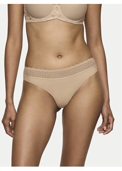 Triumph Stringi Feel Of Modal 10219764 Beżowy ze sklepu MODIVO w kategorii Majtki damskie - zdjęcie 182617266