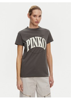 PINKO T-Shirt 101752 A2CT I63 Szary Regular Fit ze sklepu MODIVO w kategorii Bluzki damskie - zdjęcie 182617289