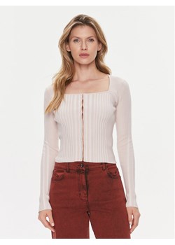 Guess Kardigan Allie W4RR43 Z2YN2 Beżowy Slim Fit ze sklepu MODIVO w kategorii Swetry damskie - zdjęcie 182617357