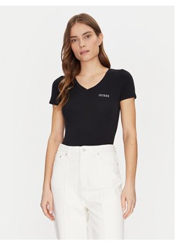 Guess T-Shirt O5RI02 KBBU1 Czarny Regular Fit - id: 0000304587962 - marki Guess - 182617609 Guess T-Shirt O5RI02 KBBU1 Czarny Regular Fit ze sklepu MODIVO w kategorii Bluzki damskie - zdjęcie 182617609