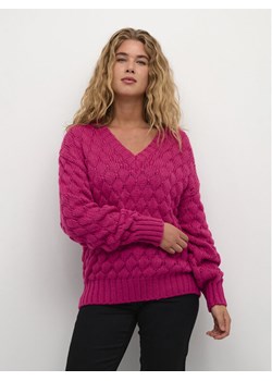 Kaffe Sweter Katinka 10507747 Różowy Loose Fit ze sklepu MODIVO w kategorii Swetry damskie - zdjęcie 182617667