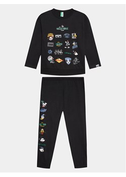 United Colors Of Benetton Piżama 3VR50P055 Czarny Regular Fit ze sklepu MODIVO w kategorii Piżamy dziecięce - zdjęcie 182617895