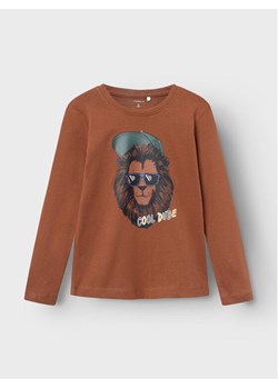 NAME IT Bluzka 13220044 Brązowy Regular Fit ze sklepu MODIVO w kategorii T-shirty chłopięce - zdjęcie 182617957