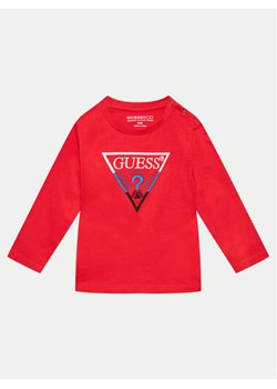 Guess Bluzka N4YI36 K8HM4 Czerwony Regular Fit ze sklepu MODIVO w kategorii T-shirty chłopięce - zdjęcie 182618089