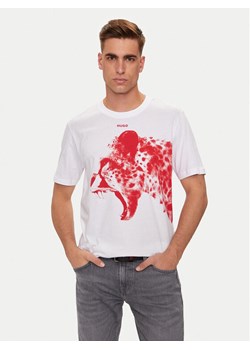 Hugo T-Shirt Dikobra 50519013 Biały Regular Fit ze sklepu MODIVO w kategorii T-shirty męskie - zdjęcie 182618105
