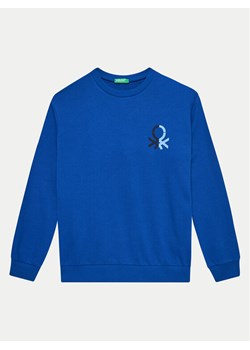 United Colors Of Benetton Bluza 3J68C10JM Niebieski Regular Fit ze sklepu MODIVO w kategorii Bluzy chłopięce - zdjęcie 182618195