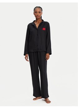 HUGO Piżama Elle 50531526 Czarny Relaxed Fit ze sklepu MODIVO w kategorii Piżamy damskie - zdjęcie 182618306