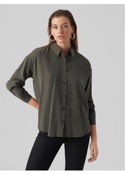 Vero Moda Koszula Queeny 10295908 Szary Regular Fit ze sklepu MODIVO w kategorii Koszule damskie - zdjęcie 182618325